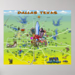 Dallas Texas affisch
