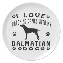 Dalmatian designer tallrikar