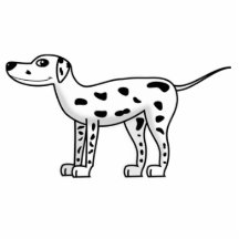 Dalmatian hund för tecknad cut outs