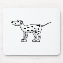 Dalmatian hund för tecknad mus matta