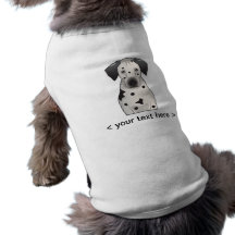 Dalmatian tecknadpersonlig hund t-shirts