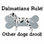 Dalmatians härskar den broderade vinandehoodien