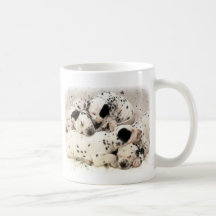 Dalmation valpar kaffe mugg