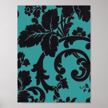 Damask1 VÄLJER DIN FÄRG Print