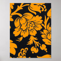 Damask4 VÄLJER DIN FÄRG Affischer