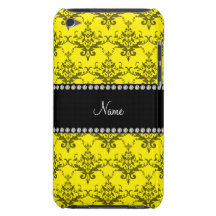 Damast för personlignamngult Case-Mate iPod touch case