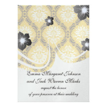 damast för vit för tangerineorangesvart utsmyckad tillkännagivanden