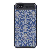 Damastast blått Iphone5 iPhone 5 Fodraler