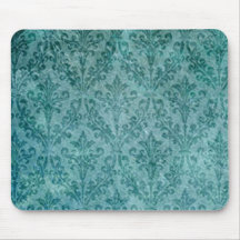 Damastast design Mousepad för vintageVictorianblåt Musmatta