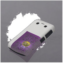 DAMASTAST gult för svart för GEMMONOGRAMlilor Blackberry Bold Skydd