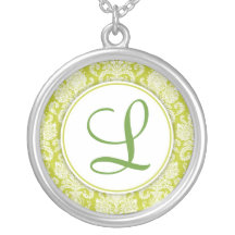 Damastast Monogramhalsband
