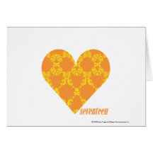 Damastast Orange-Gult 2 Kort