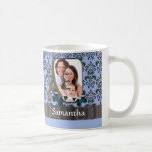 Damastast Paris för blått collage Kaffe Kopp