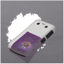 DAMASTAST svart för GEMMONOGRAMlilor Case-Mate Blackberry Fodral