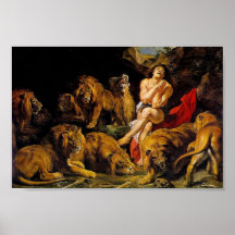 Daniel i lejonhålan print