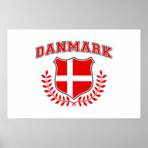 Danmark Affisch