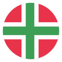 Danmark Bornholm, Danmark sjunker Klistermärke