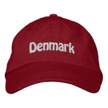 Danmark Broderad Baseball Keps