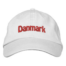 Danmark Broderad Baseball Keps