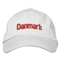 Danmark Broderad Baseball Keps