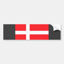 Danmark flagga bildekal