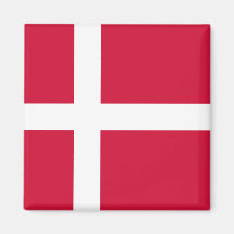 Danmark flagga DK Magnet För Kylskåp