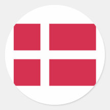 Danmark flagga klistermärke