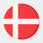 Danmark flagga kylskåpsnagnet