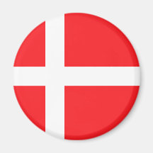 Danmark flagga kylskåpsnagnet