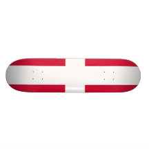 Danmark flaggadesign anpassningsbara skateboard