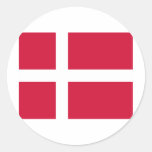 Danmark flaggadesign klistermärken