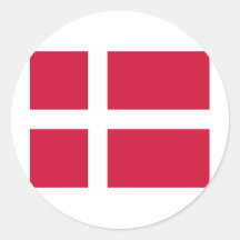 Danmark flaggadesign klistermärken