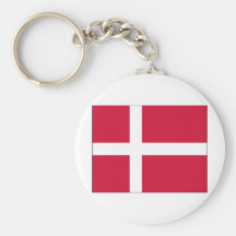 Danmark flaggadesign nyckel ring