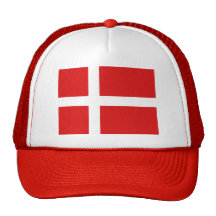 Danmark flaggahatt keps