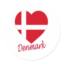 Danmark flaggahjärta