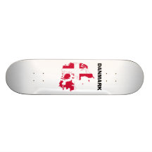 Danmark flaggakarta skate board