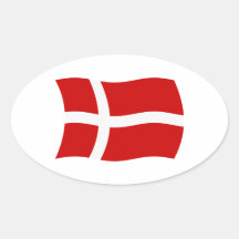 Danmark flaggaklistermärke
