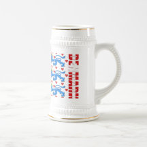 Danmark för Danmark lejonlogotyp kunglig vapensköl Kaffe Muggar