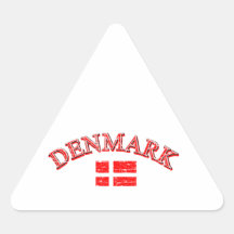 Danmark fotbolldesign klistermärke