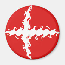 Danmark Gnarly flagga Magneter