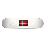 Danmark Grungeflagga texturerade Demarkian Skate Board
