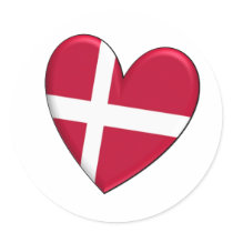 Danmark hjärtaflagga
