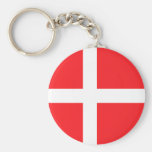 Danmark högkvalitativ flagga nyckel ringar