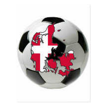 Danmark landslag vykort