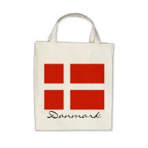 Danmark med Dannebrog Tygkassar