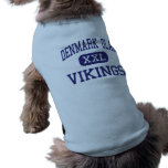 Danmark Olar Vikings en mitt Danmark Hund T-shirt