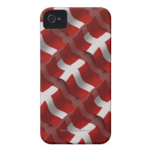 Danmark som vinkar flagga iPhone 4 case