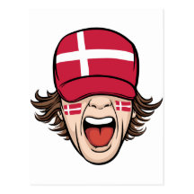 Danmark sportfantast vykort