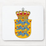Danmark vapensköld Mousepad