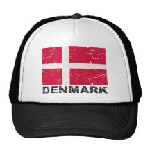 Danmark vintageflagga keps